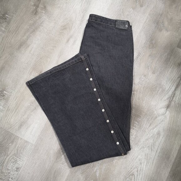 2 / $30.00 - Guess Jeans Authentic Original Design Ladies Flare Legs Grey Jeans - Picture 11 of 15